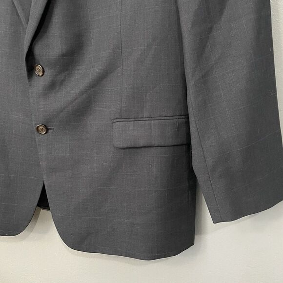 Lauren Ralph Lauren Blazer Suit Jacket Mens 46R Wool‎ Single Breasted Two Button - Picture 3 of 11